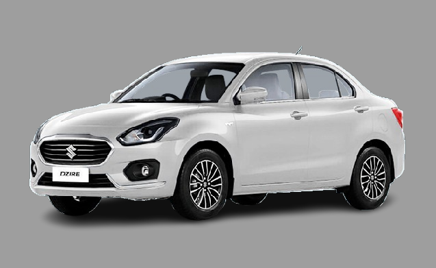 White Sedan Taxi (Maruti Dzire) in Agra for Local and Outstation Travel