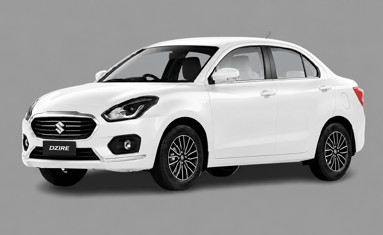 White Sedan Taxi (Maruti Dzire) in Agra for Local and Outstation Travel